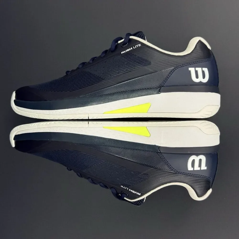 Wilson Rush Lite SAMPLE Men’s 10 Tennis Shoes Black/Blue/White New Without Box
